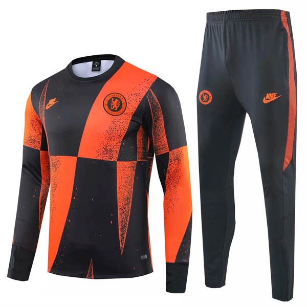 Chandal Chelsea Negro Naranja 2019 2020